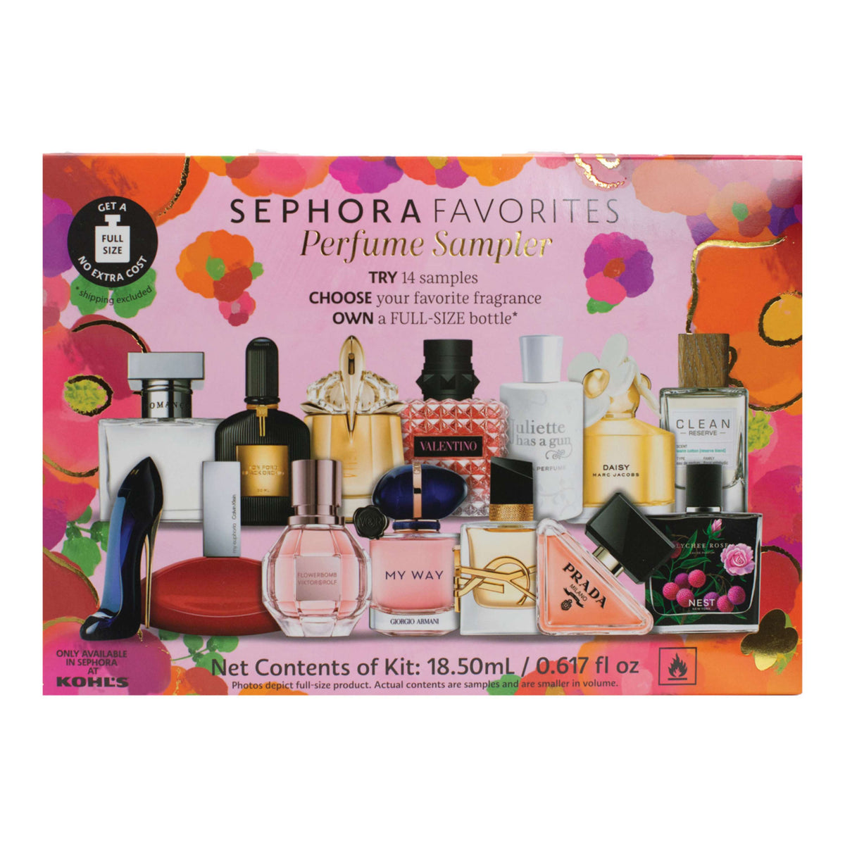 PREVENTA Kohl's x Sephora Favorites Perfume Sampler Set with Redeemab Glamour Makeup Cosmetics