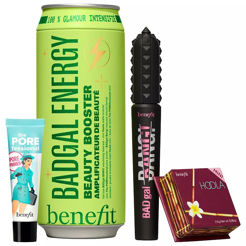 PRE-VENTA - Benefit Cosmetics BADgal Energy: Mascara, Pore Primer & Bronzer Trio