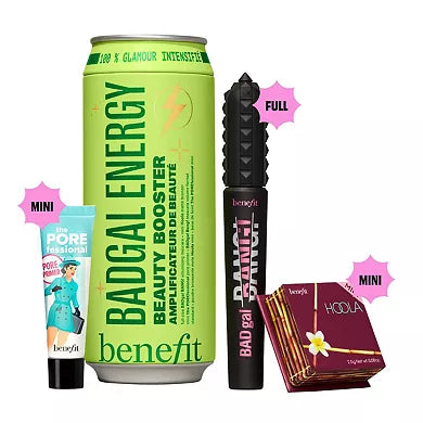 PRE-VENTA - Benefit Cosmetics BADgal Energy: Mascara, Pore Primer & Bronzer Trio