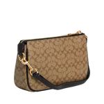 Cargar imagen en el visor de la galería, Coach - Nolita 19 In Colorblock Signature Canvas Khaki Black
