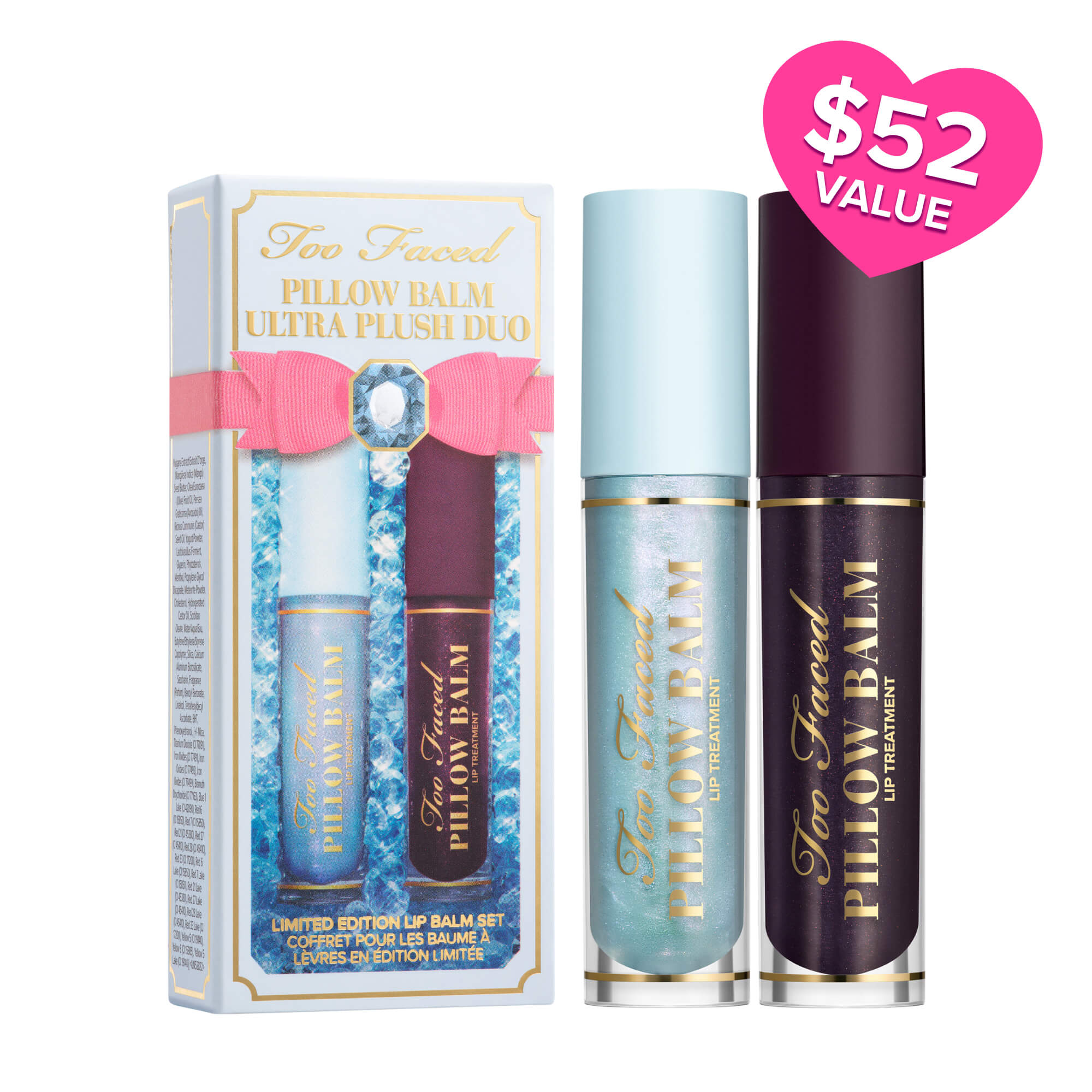 Too Faced - Pillow Balm Ultra Plush Duo Limited Edition Lip Balm Set
