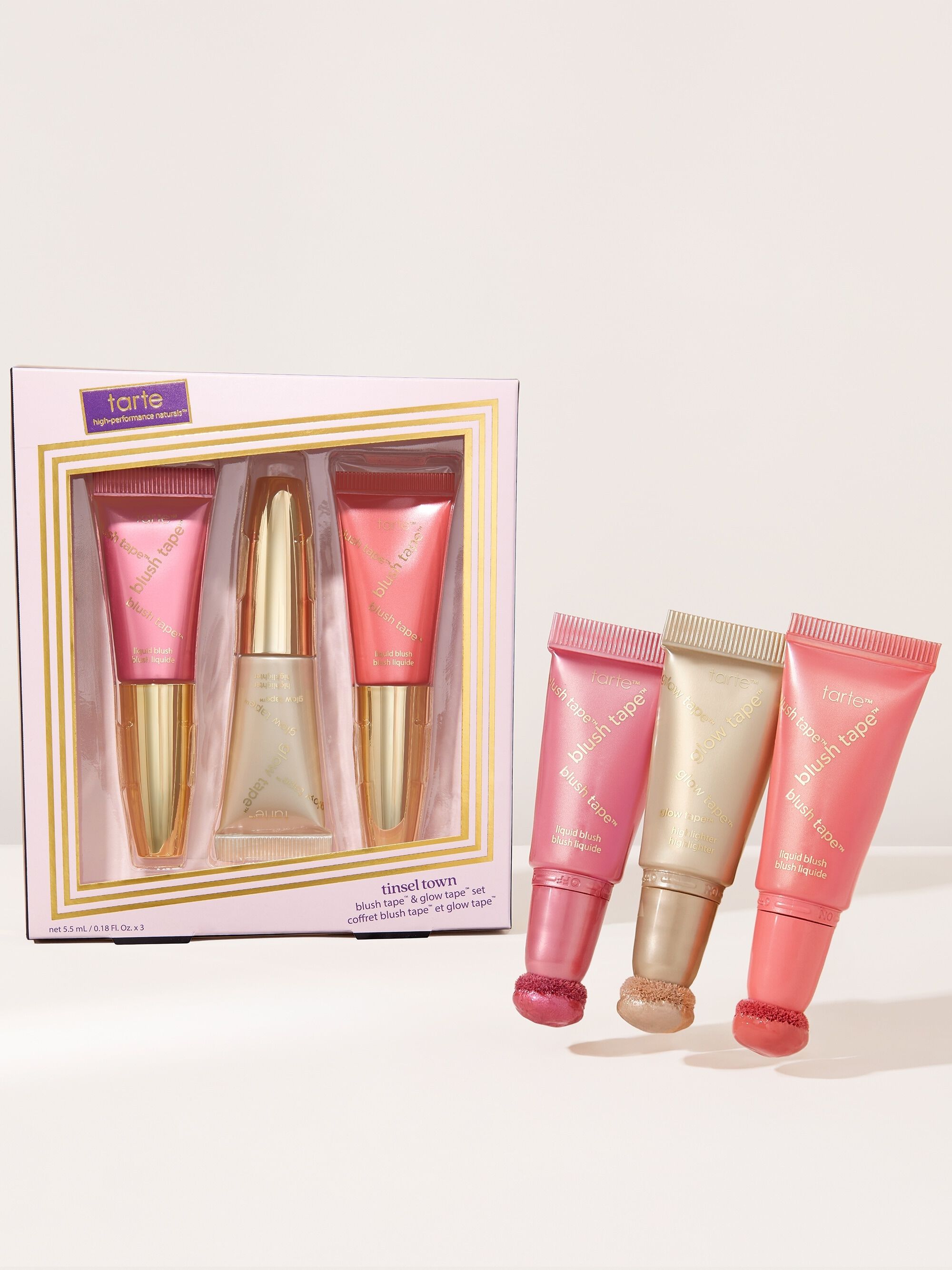 PRE -VENTA - Tarte Tinsel Town Blush Tape & Glow Tape Set