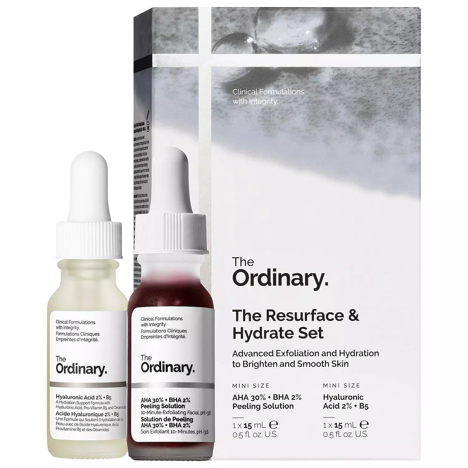 PRE-VENTA The Ordinary The Resurface & Hydrate Set with Hyaluronic Acid + AHA