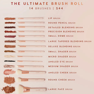 PRE-VENTA - Colourpop Ultimate Brush Roll Face & Eye Brush Set