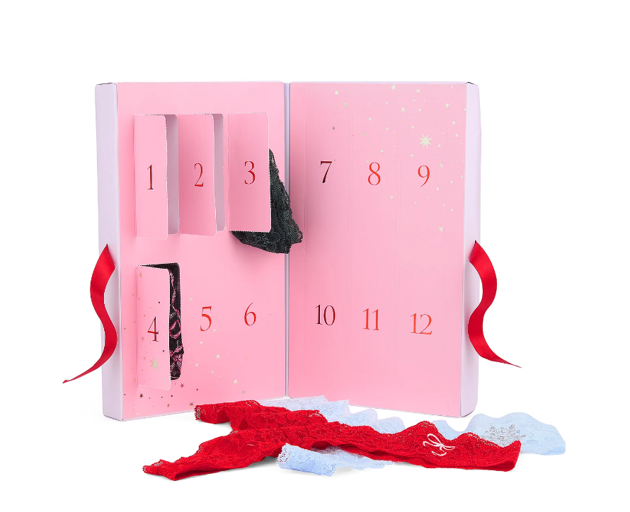 PRE-VENTA - Victoria's Secret 12-Pack Thong Panties Holiday Advent Calendar