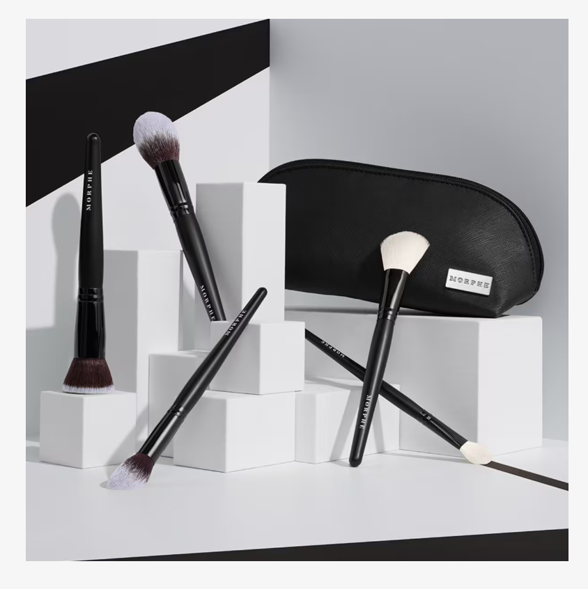 PRE-VENTA - Morphe Face The Beat 5 Piece Face Brush Collection + Bag