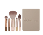 Cargar imagen en el visor de la galería, Real Techniques - New Nudes 2.0 On-The-Glow Mini Brush Set + Mirrored Compact
