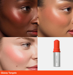 Cargar imagen en el visor de la galería, Haus Labs By Lady Gaga - Color Fuse Longwear Hydrating Glassy Lip + Cheek Blush Balm Stick Glassy Tangelo
