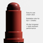 Cargar imagen en el visor de la galería, Haus Labs By Lady Gaga - Color Fuse Longwear Hydrating Glassy Lip + Cheek Blush Balm Stick Glassy Tangelo
