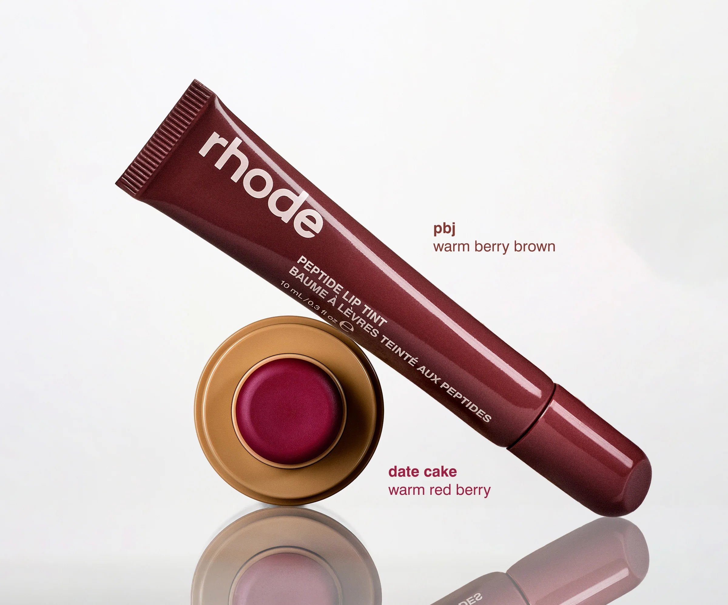 PRE-VENTA - Rhod The Duos Pocket Blush + Peptide Lip Tint Date Cake + Pbj