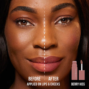 Huda Beauty - Lip Blush Cream Lip & Cheek Stain Berry Kiss