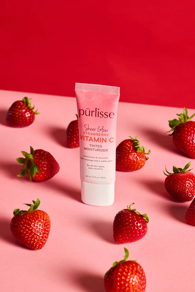 Pūrlisse - Sheer Glow Strawberry Vitamin C Tinted Moisturizer