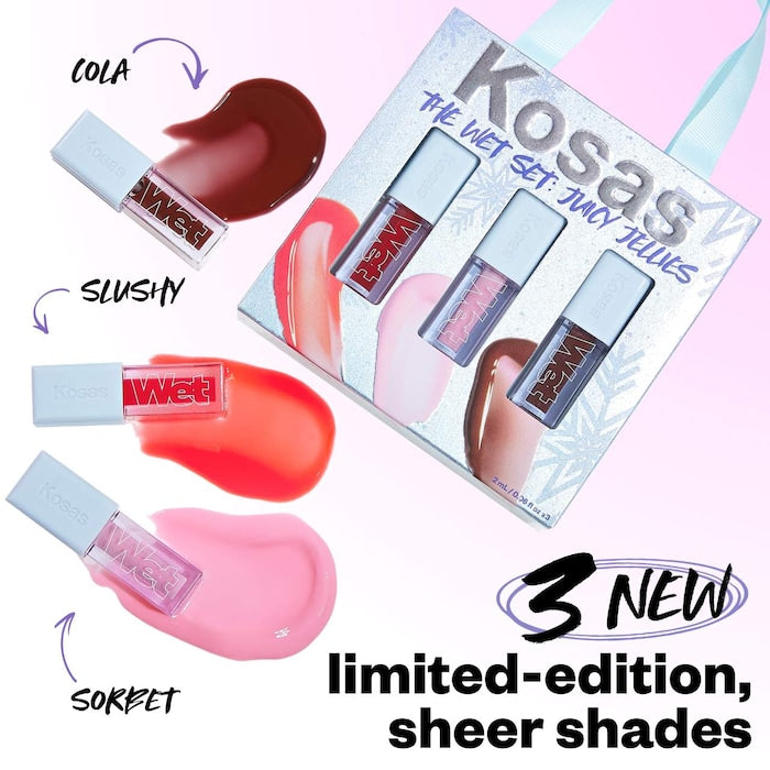 PRE-VENTA - Kosas The Wet Set: Juicy Jellies Sheer Lip Oils