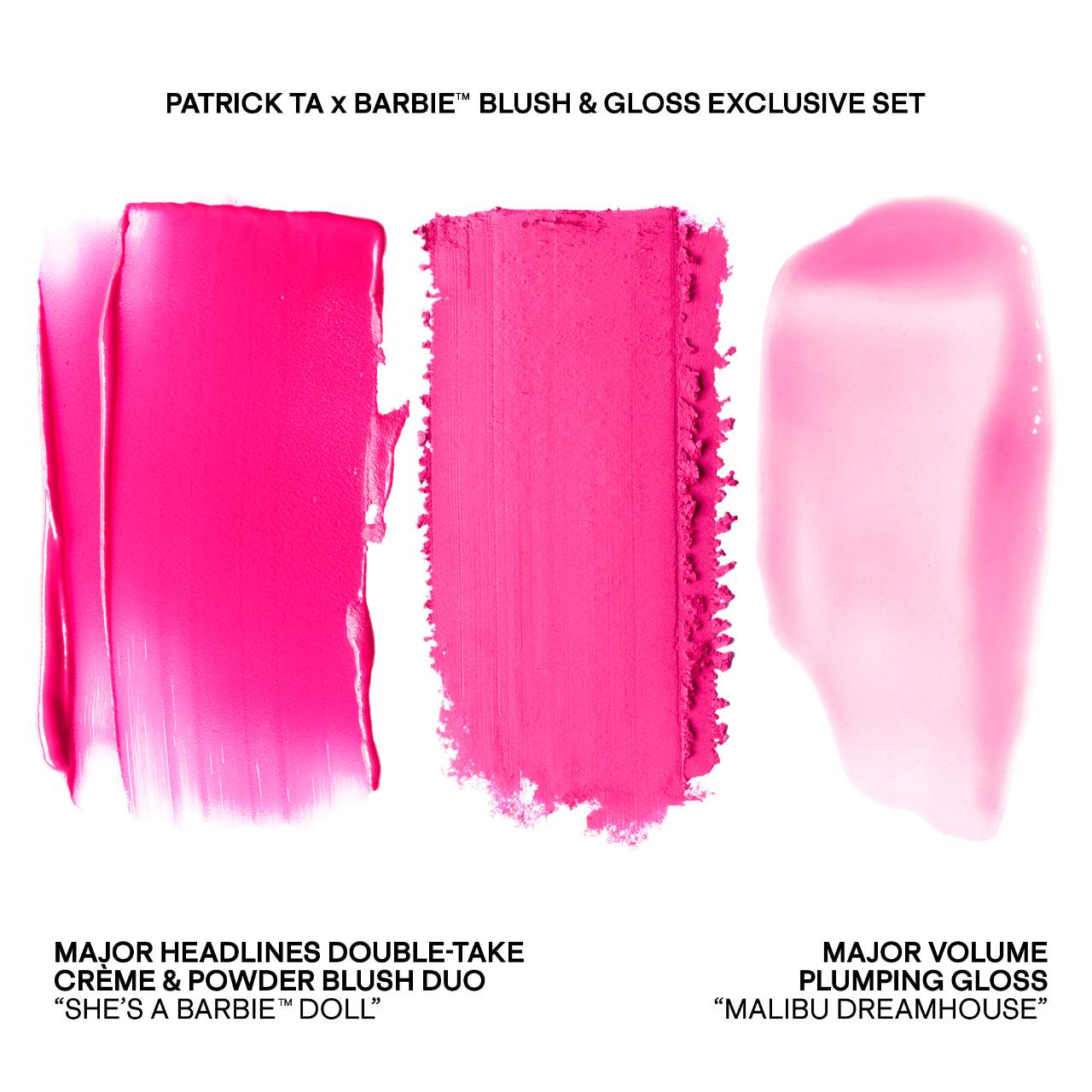 PRE-VENTA PATRICK TA Patrick Ta x Barbie™ Blush Duo and Lip Plumper Set