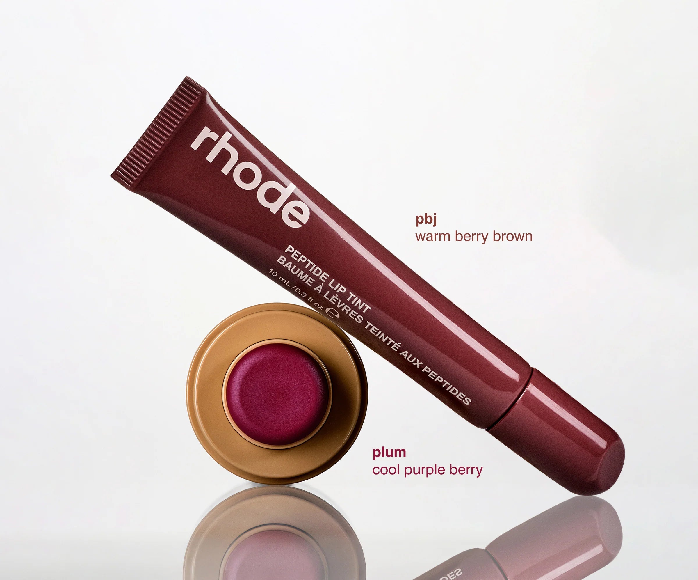 PRE-VENTA - Rhod The Duos Pocket Blush + Peptide Lip Tint Plum + Pbj