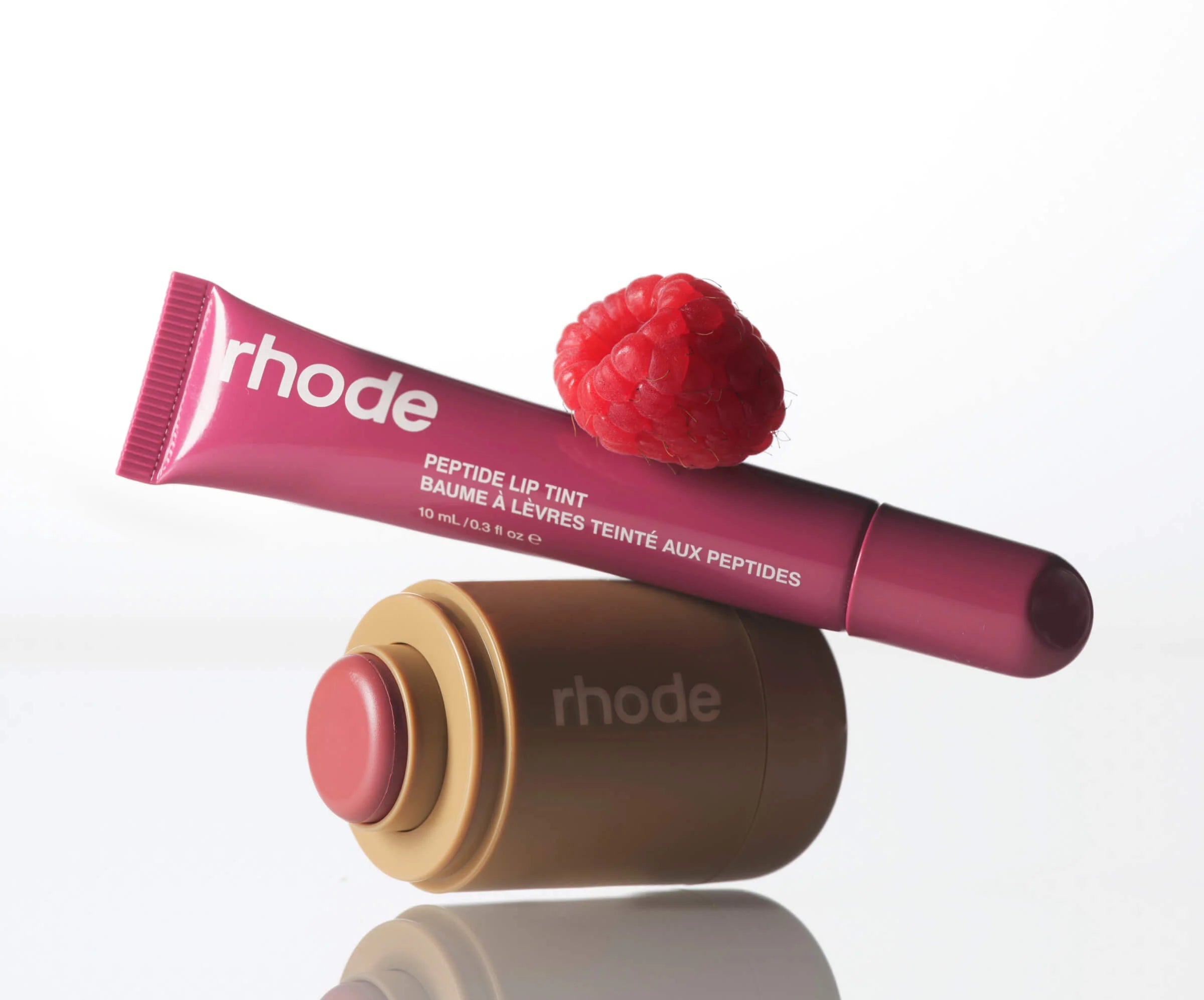 PRE-VENTA - Rhod The Duos Pocket Blush + Peptide Lip Tint Sleepy Girl + Raspberry Jelly