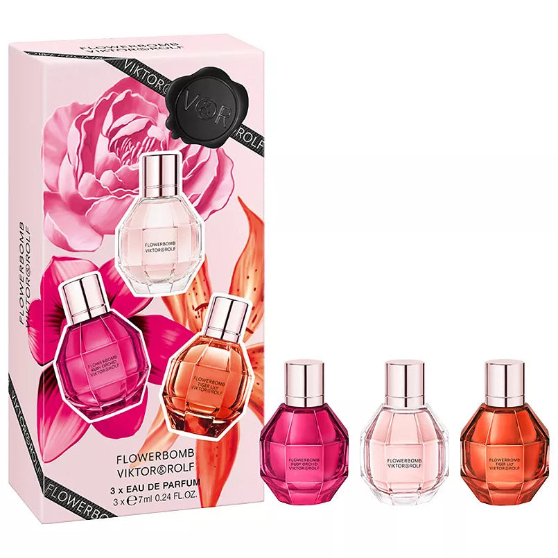 PRE-VENTA - Viktor&Rolf Mini Flowerbomb Perfume Trio Set