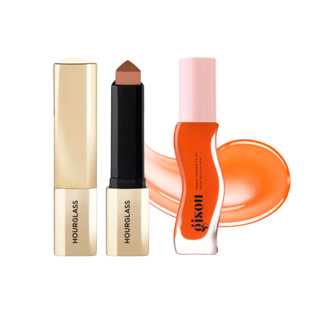 Gisou / Hourglass - Bundle Duo Honey Infused Lip Oil + Vanish Blush Stick