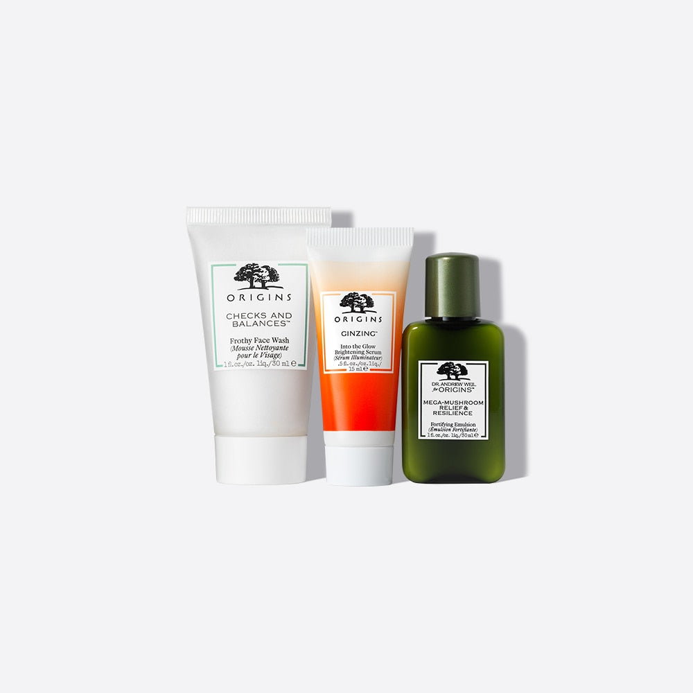 Origins - Tiny Trio Mini Cleanser, Serum & Moisturizer Trio