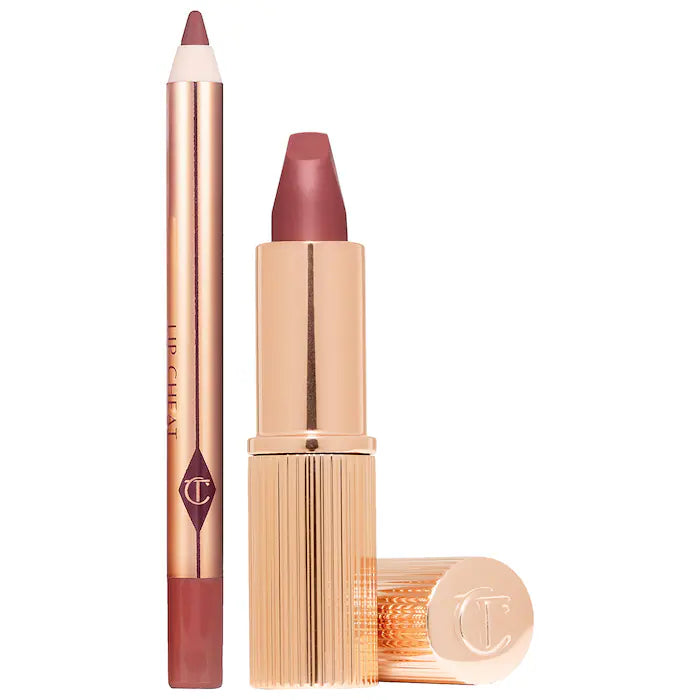 PRE-VENTA Charlotte Tilbury Mini Pillow Talk Lipstick & Liner Set Pillow Talk Medium