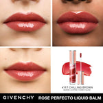 Cargar imagen en el visor de la galería, Givenchy - Rose Perfecto Hydrating Tinted Lip Balm &amp; Gloss 117 Chilling Brown

