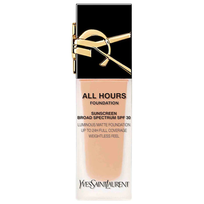 PRE-VENTA - Yves Saint Laurent All Hours Luminous Natural Matte Foundation 24H Longwear SPF 30 with Hyaluronic Acid