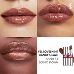 Cargar imagen en el visor de la galería, Yves Saint Laurent - YSL Loveshine Candy Glaze 14 Scenic Brown
