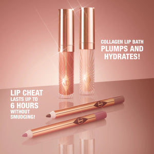 Charlotte Tilbury - Mini Glossy Pink Lip Gloss + Lip Liner Set