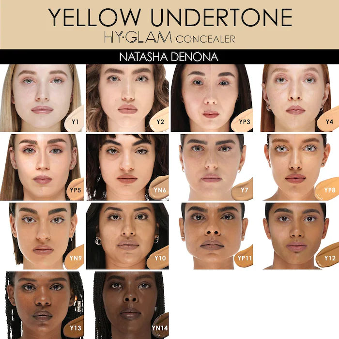 PRE-VENTA - Natasha Denona Hy-Glam Brightening & Hydrating Medium to Full Coverage Crease Proof Serum Concealer YN6