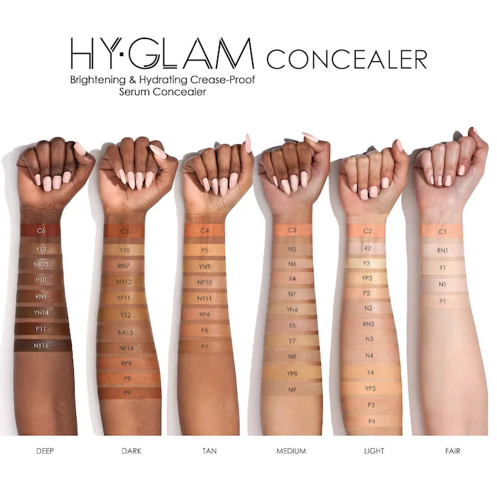 PRE-VENTA - Natasha Denona Hy-Glam Brightening & Hydrating Medium to Full Coverage Crease Proof Serum Concealer YN6