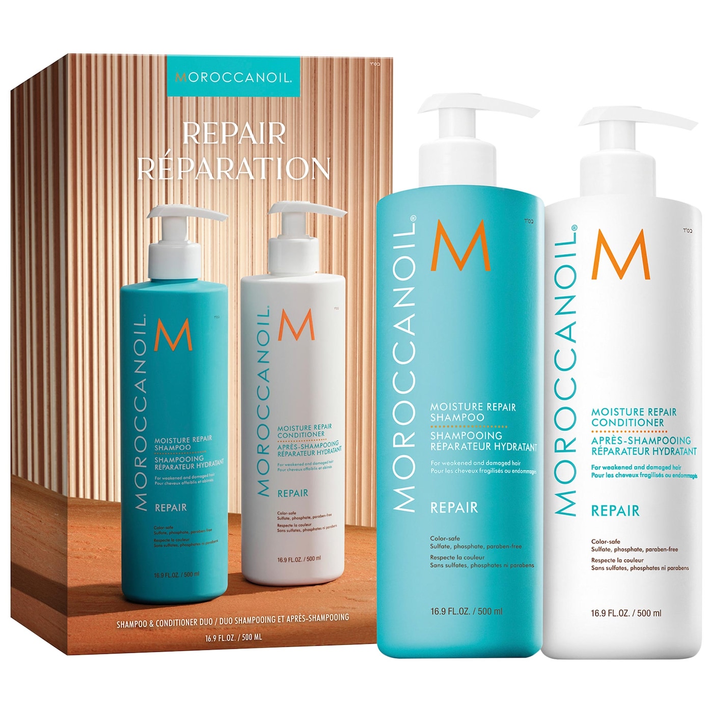 PRE-VENTA Moroccanoil Repair Shampoo and Conditioner Jumbo Set