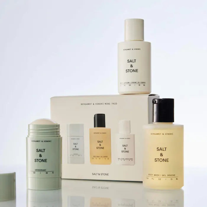 PRE-VENTA - Salt & Stone  Bergamot & Hinoki Mini Trio Discovery Set