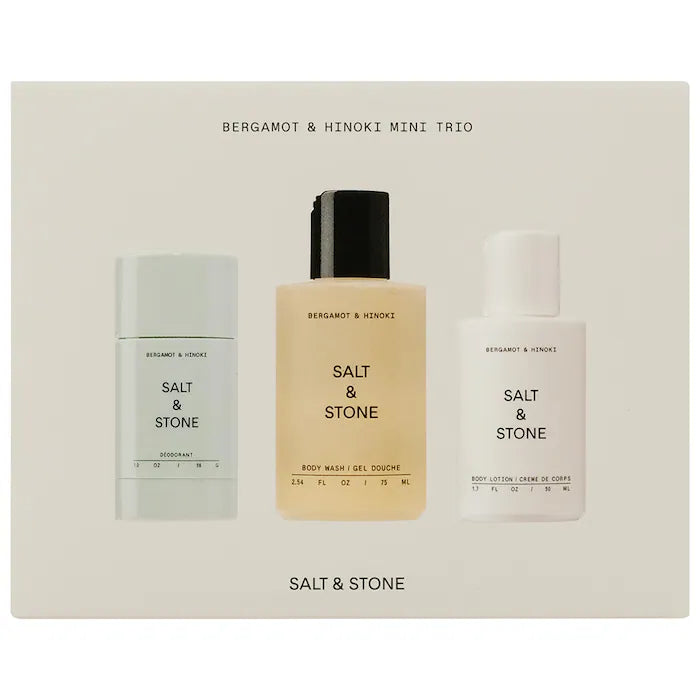 PRE-VENTA - Salt & Stone  Bergamot & Hinoki Mini Trio Discovery Set