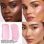 Cargar imagen en el visor de la galería, PATRICK TA - Major Glow Creme &amp; Powder Light Reflecting Translucent Highlighter Duo Baby
