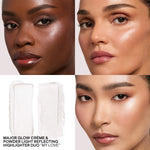 Cargar imagen en el visor de la galería, PATRICK TA - Major Glow Creme &amp; Powder Light Reflecting Translucent Highlighter Duo My Love
