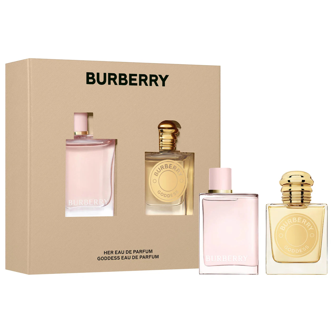 PRE-VENTA - Burberry Mini Her & Goddess Perfume Duo Set