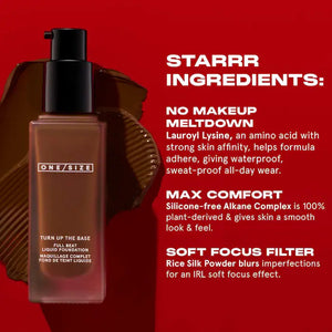 PRE-VENTA - One Size Turn Up the Base Full Beat Waterproof Liquid Foundation