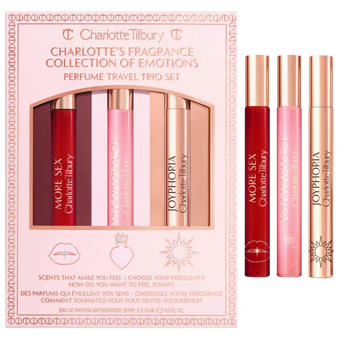 PRE-VENTA - Charlotte Tilbury Collection of Emotions Eau de Parfum Travel Spray Trio Set