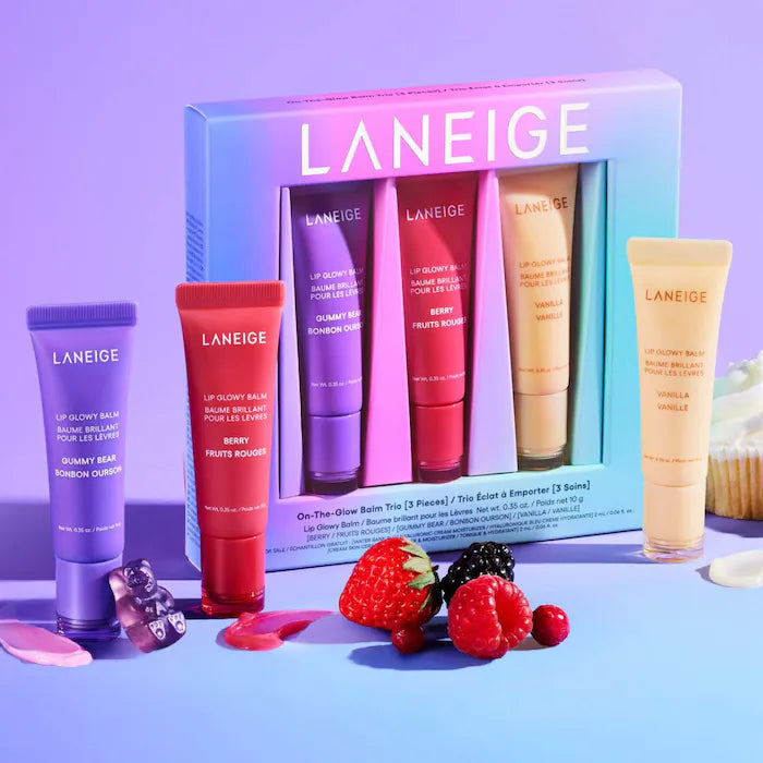 PRE-VENTA - LANEIGE On-the-Glow Lip Balm Trio