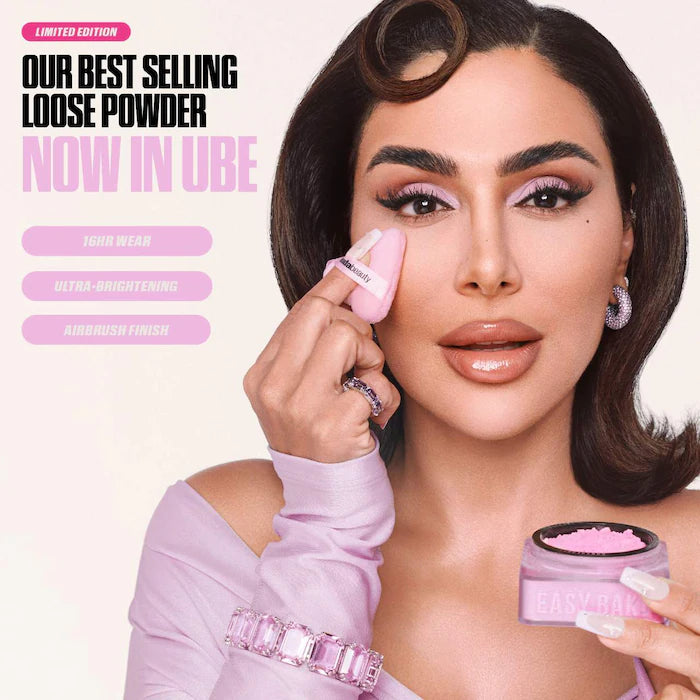 PRE-VENTA - Huda Beauty Easy Bake Blurring Loose Baking & Setting Powder Ube Birthday Cake