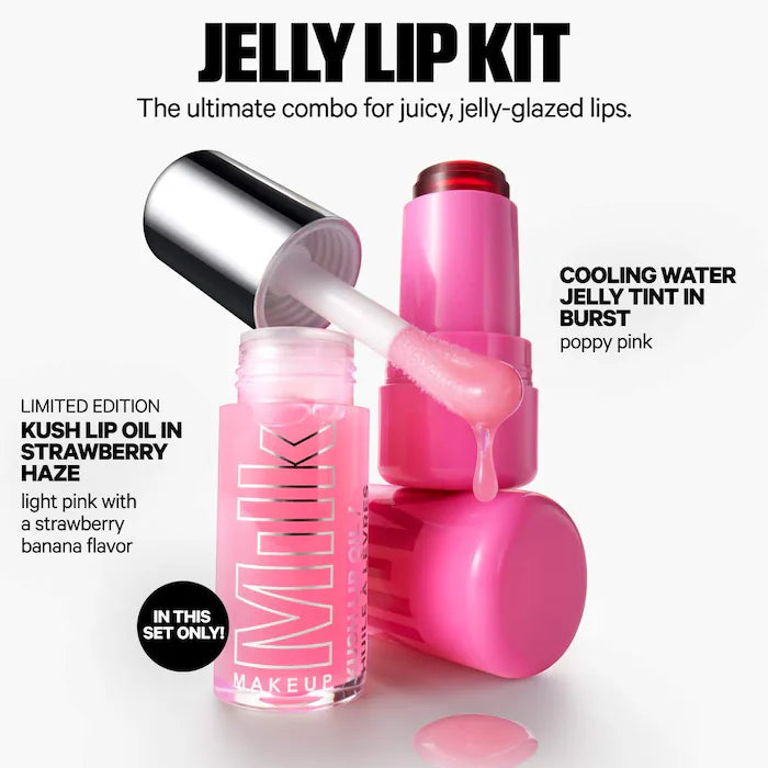 PRE-VENTA - Milk Makeup The Jelly Lip Kit: Lip + Cheek Stain & Lip Oil Duo