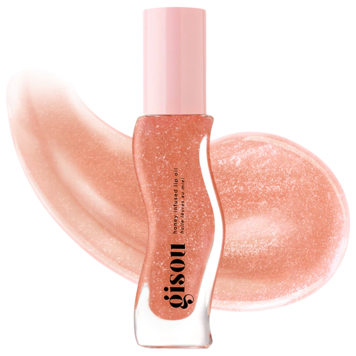PRE-VENTA - Gisou Honey Infused Hydrating Lip Oil Glazed Plum Shimmer