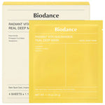 Cargar imagen en el visor de la galería, PRE-VENTA - Biodance  Radiant Vita Niacinamide Real Deep Mask - 4 pack for Brightening Dull &amp; Dark Spot Care
