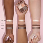 Cargar imagen en el visor de la galería, PRE-VENTA - NATASHA DENONA  Luxe Glam Compact Quad Eyeshadow Palette Nude
