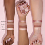 Cargar imagen en el visor de la galería, PRE-VENTA - NATASHA DENONA  Luxe Glam Compact Quad Eyeshadow Palette Rosy
