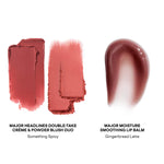 Cargar imagen en el visor de la galería, PRE-VENTA - PATRICK TA Major Headlines Double-Take Crème &amp; Powder Blush Duo &amp; Lip Balm Makeup Gift Set Something Spicy, Gingerbread Latte

