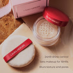 Cargar imagen en el visor de la galería, PRE-VENTA - Laura Mercier The Finishing Touch Translucent Loose Setting Powder &amp; Velour Puff Gift Set
